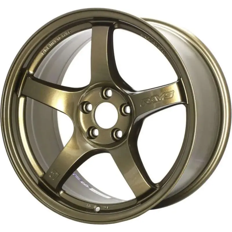 Gram Lights 57Dr 18X9.5 +38 5X114.3 Almite Gold Wheel 1