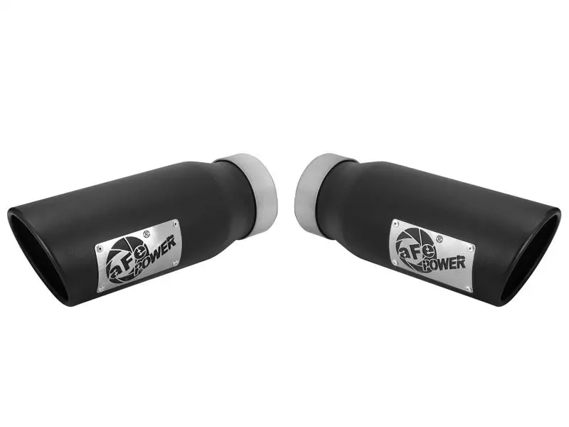 Afe Machforce-Xp 3.5In 409 Stainless Steel Exhaust Tip 3.5In X 4.5In Out X 12In L Clamp-On 1