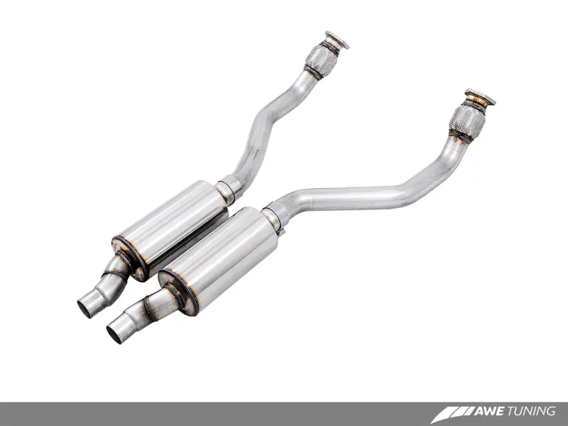 Awe Tuning Audi 8R 3.2L Resonated Downpipes For Q5 1
