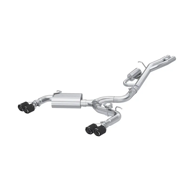Mbrp 2017-2020 Audi Rs3 3In Cat-Back Exhaust Dual Split Rear W/ Carbon Fiber Tips 1