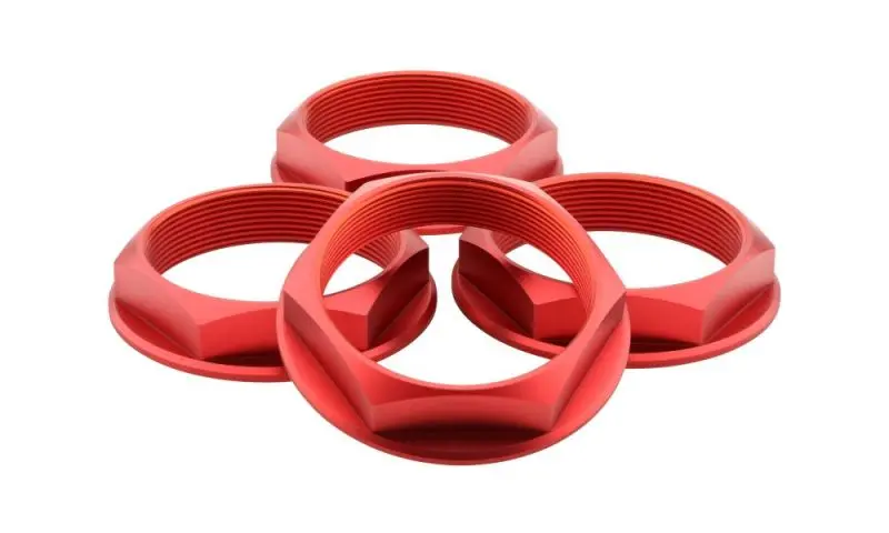 Fifteen52 Super Touring (Chicane/Podium) Hex Nut Set Of Four - Anodized Red 1