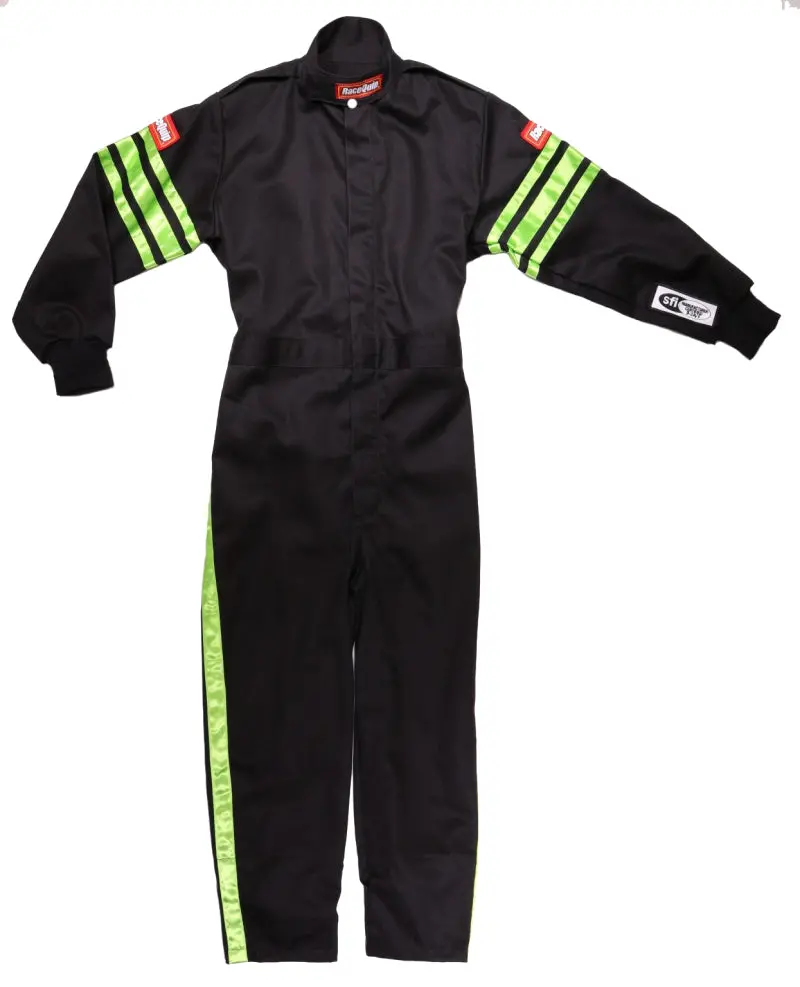 Racequip Green Trim Sfi-1 Jr. Suit - Klarge 1