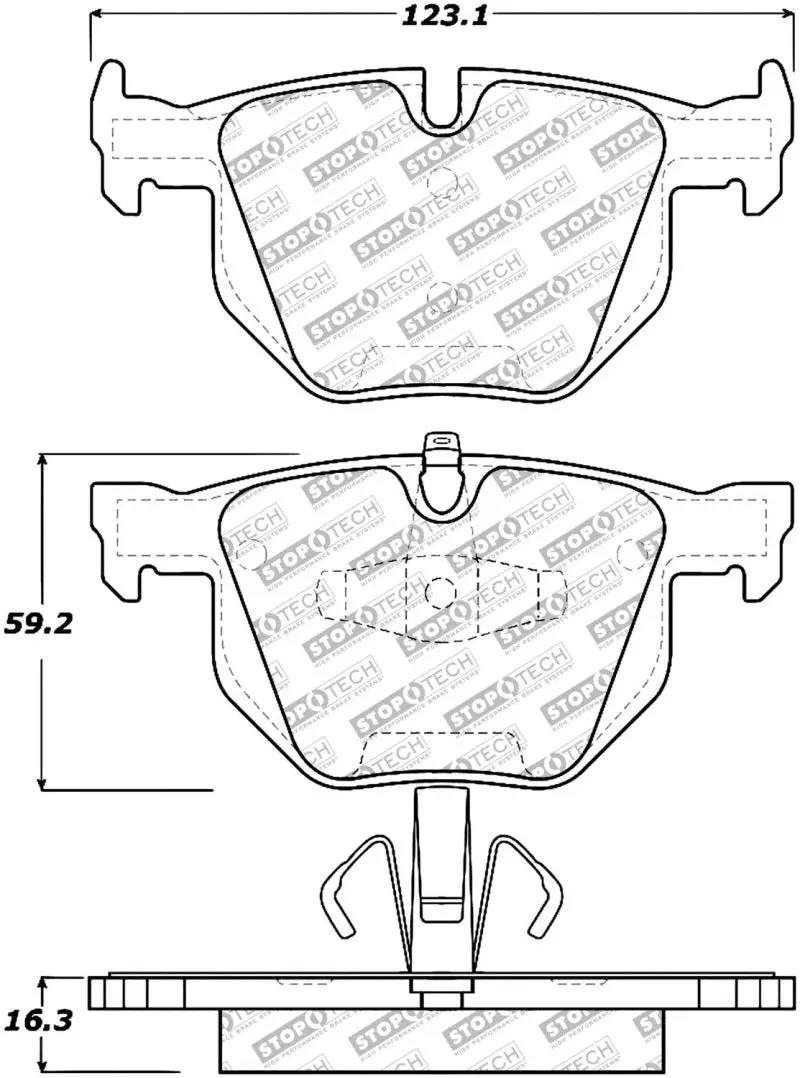 Stoptech Street Select Brake Pads - Rear 1