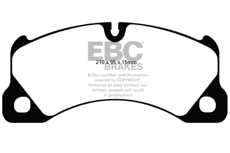 Ebc 10+ Porsche Cayenne 3.0 Supercharged Hybrid Yellowstuff Front Brake Pads 1