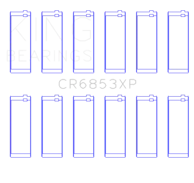 King Engine Bearings Bmw Performance Rod Bearing Set - Size Std 1