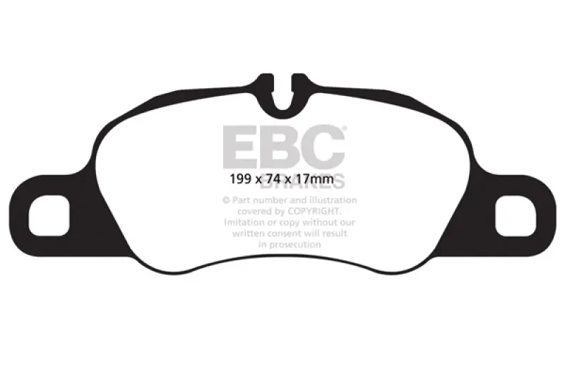 Ebc 09-12 Porsche 911 (997) (Cast Iron Rotor Only) 3.6 Carrera 2 Redstuff Front Brake Pads 1