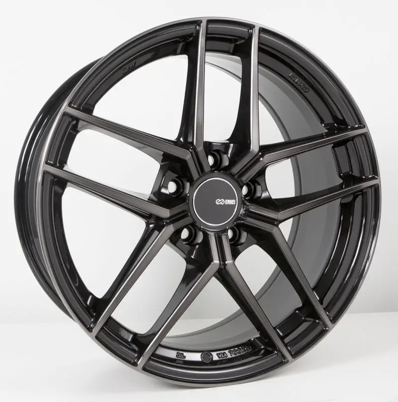 Enkei Ty5 19X8.5 5X114.3 35Mm Offset 72.6Mm Bore Pearl Black Wheel 1