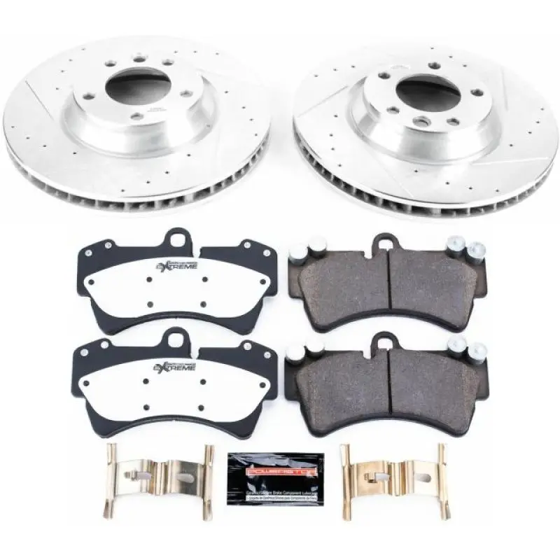 Power Stop 07-15 Audi Q7 Front Z26 Street Warrior Brake Kit 1