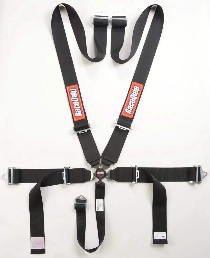 Racequip Black Sfi Camlock 5Pt Pd Lap Seat Belt 1
