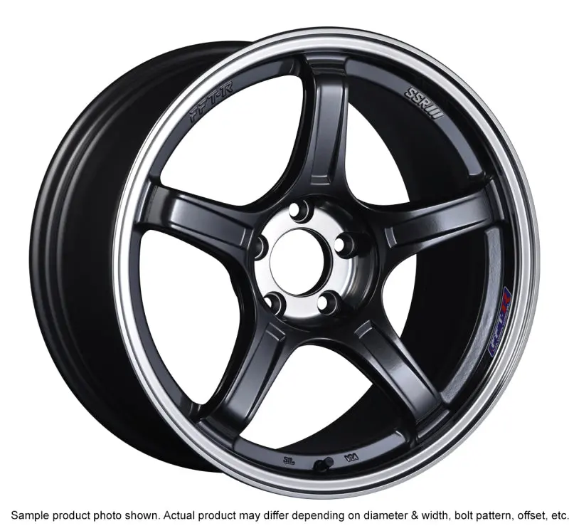 Ssr Gtx03 18X9.5 5X100 38Mm Offset Black Graphite Wheel 1
