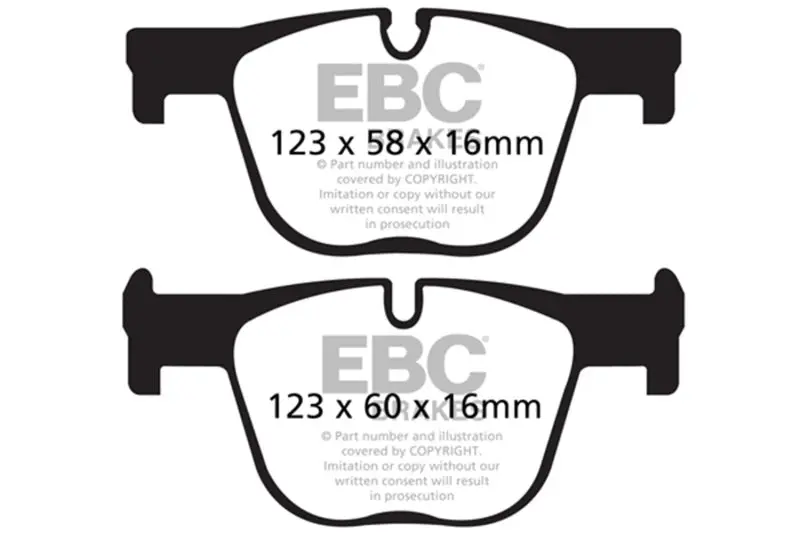 Ebc 2017+ Bmw 430 Coupe/Gran Coupe (F32/F33/F36) Bluestuff Rear Brake Pads 1