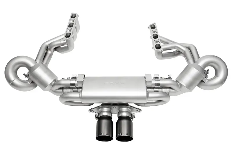 Soul 2022 Porsche 992 Gt3 Catted Valved Exhaust Package - 4In Straight Cut Satin Black Tips 1