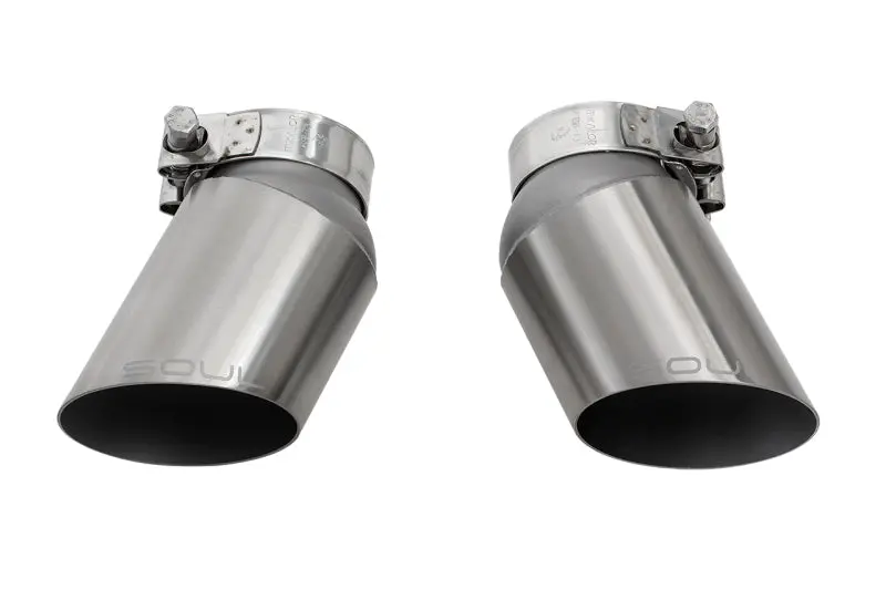 Soul 06-09 Porsche 997.1 Turbo Gt2 Style Bolt On Exhaust Tips (Brushed Finish) 1