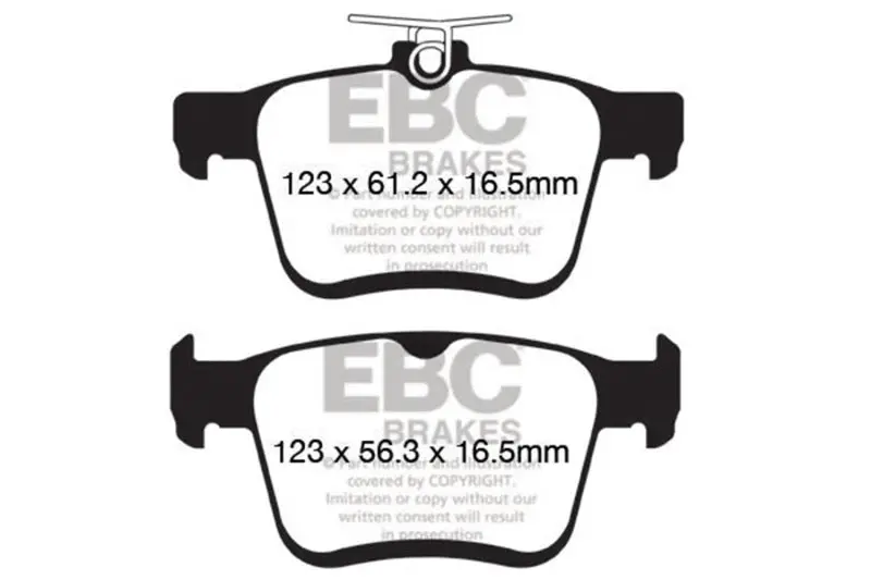 Ebc 2015+ Volkswagen Gti/Golf R (Mk7) Bluestuff Rear Brake Pads 1