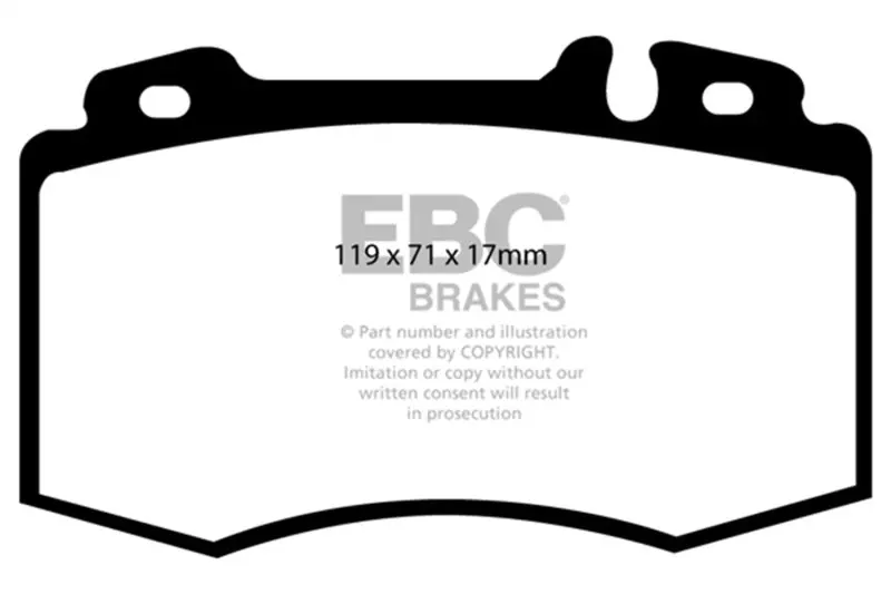 Ebc 02-04 Mercedes-Benz C32 Amg (W203) 3.2 Supercharged Bluestuff Front Brake Pads 1
