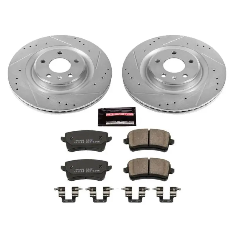 Power Stop 13-17 Audi Q5 Rear Z23 Evolution Sport Brake Kit 1