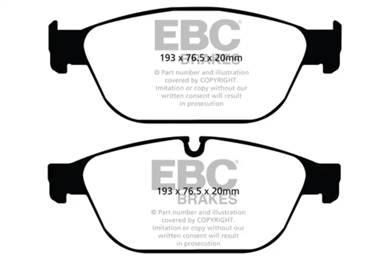 Ebc 11-12 Audi A8 Quattro 3.0 Supercharged Redstuff Front Brake Pads 1