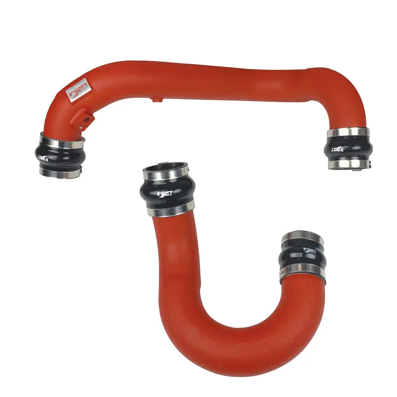 Injen 18-19 Audi S4/S5 (B9) V6 3.0L Turbo Wrinkle Red Intercooler Piping 1