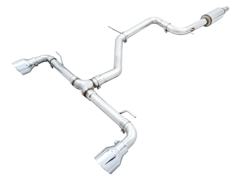 Awe 2022 Vw Gti Mk8  Track Edition Exhaust - Chrome Silver Tips 1