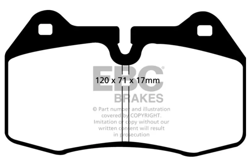 Ebc 94-99 Bmw M5 3.8 (E34) Yellowstuff Front Brake Pads 1