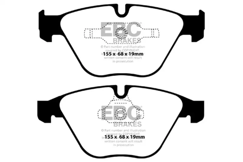 Ebc 06-12 Bmw 335I 3.0T (E90/E92/E93) Bluestuff Front Brake Pads 1