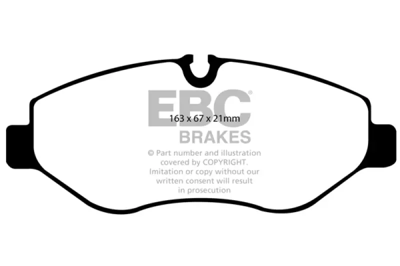 Ebc 07+ Dodge Sprinter 2500 Greenstuff Front Brake Pads 1