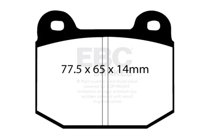 Ebc 08+ Lotus 2-Eleven 1.8 Supercharged Redstuff Front Brake Pads 1