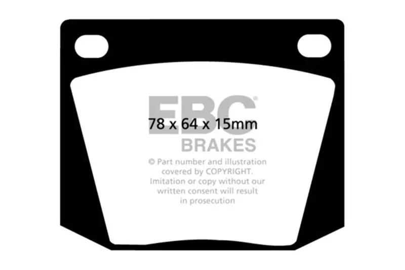 Ebc 63-69 Ac Cobra 4.7 Greenstuff Front Brake Pads 1