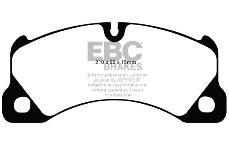 Ebc 10+ Porsche Cayenne 3.0 Supercharged Hybrid Yellowstuff Front Brake Pads 2