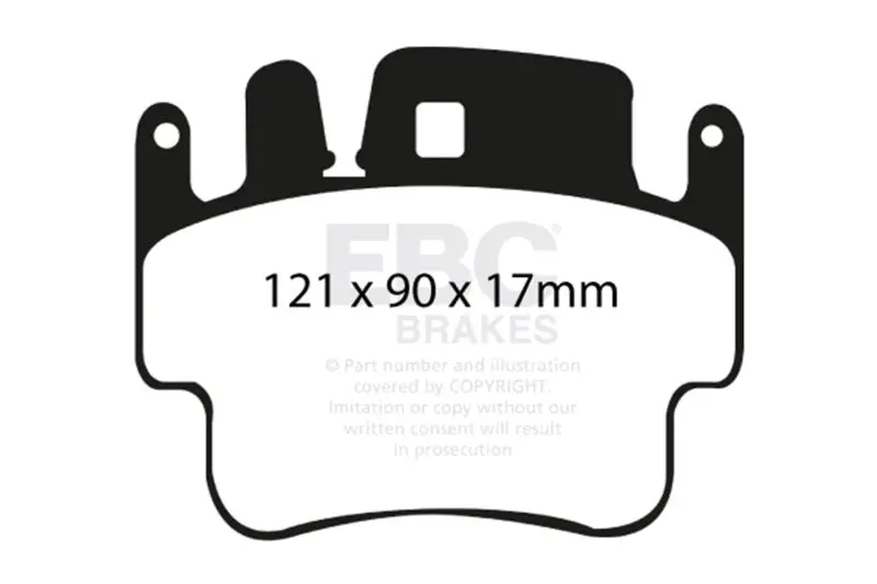 Ebc 98-05 Porsche 911 (996) (Cast Iron Rotor Only) 3.4 Carrera 2 Bluestuff Front Brake Pads 1