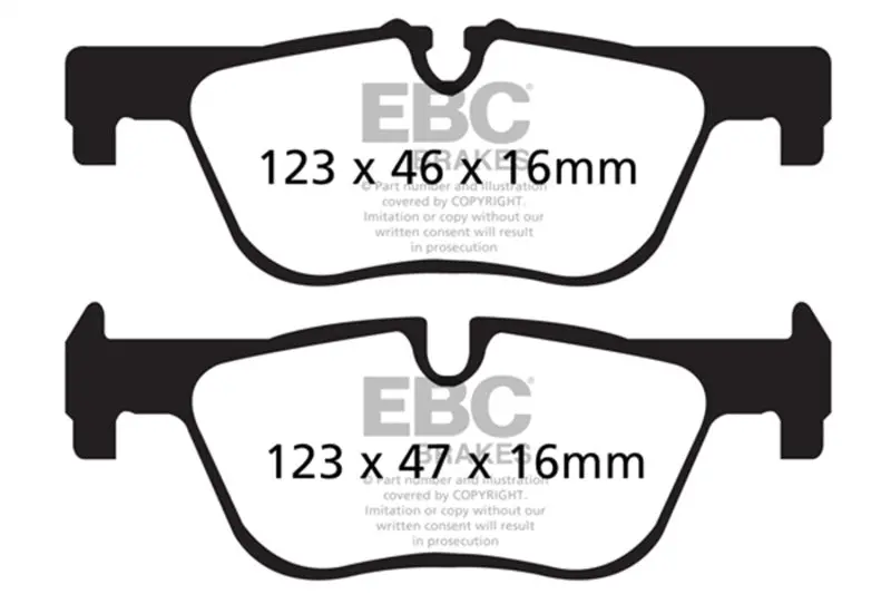 Ebc 14+ Bmw 228 Coupe 2.0 Turbo Ate Calipers Ultimax2 Rear Brake Pads 1