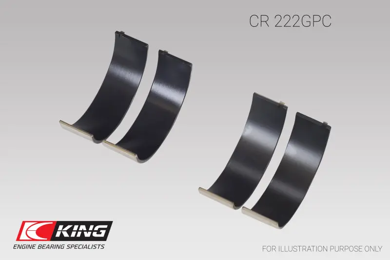 King Engine Bearings Bmw N55b30a Sputter Replacement Rod Bearing Set - Size Std (2 Pair) 1