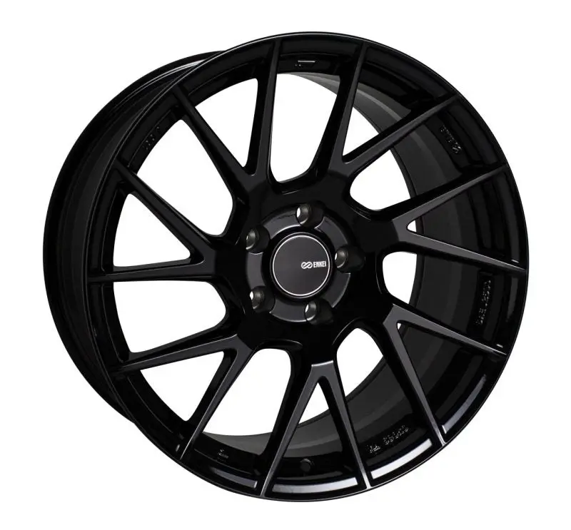 Enkei Tm7 18X9.5 5X114.3 15Mm Offset 72.6Mm Bore Gloss Black Wheel 1