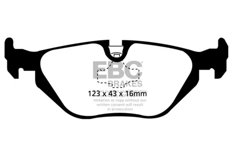 Ebc 96-98 Bmw Z3 1.9 Yellowstuff Rear Brake Pads 1