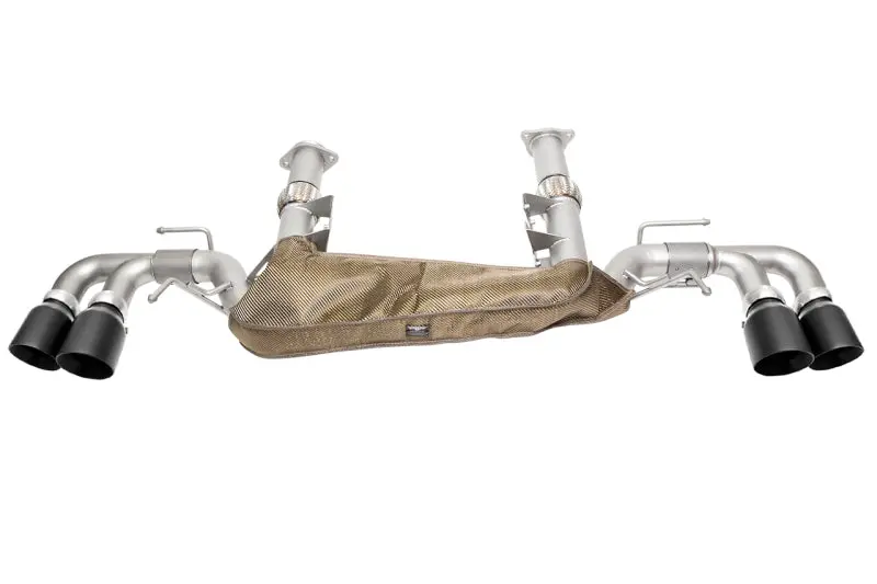 Soul 20+ Chevrolet C8 Corvette Performance Rear Exhaust - 4In Slash Cut Tips - Ceramic Matte Black 1