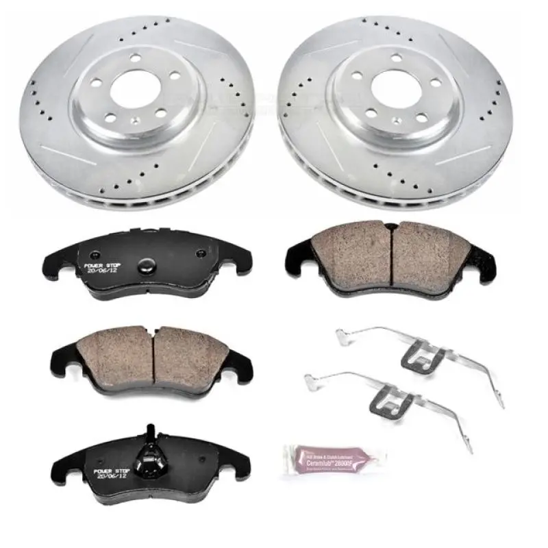 Power Stop 09-11 Audi A4 Front Z23 Evolution Sport Brake Kit 1