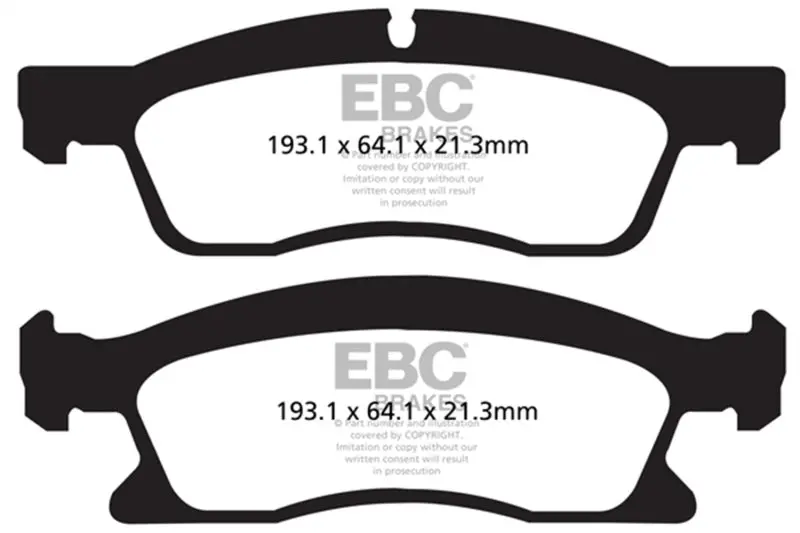 Ebc 13+ Dodge Durango 5.7 Yellowstuff Front Brake Pads 2