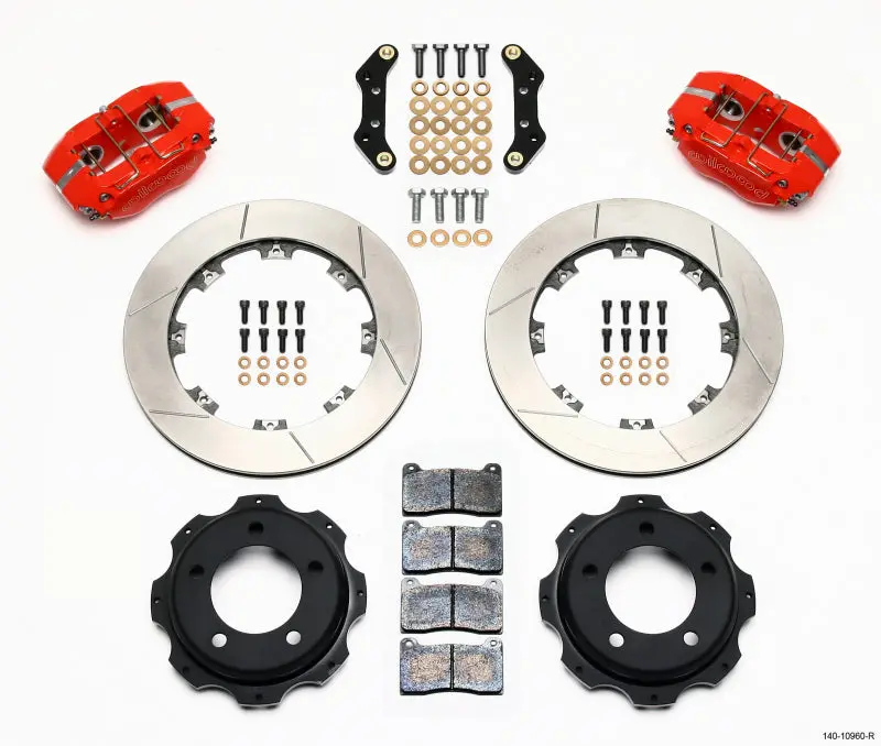 Wilwood Dynapro Rear Kit 12.19In Red Backdraft Cobra (Bmw E36 Based) 1