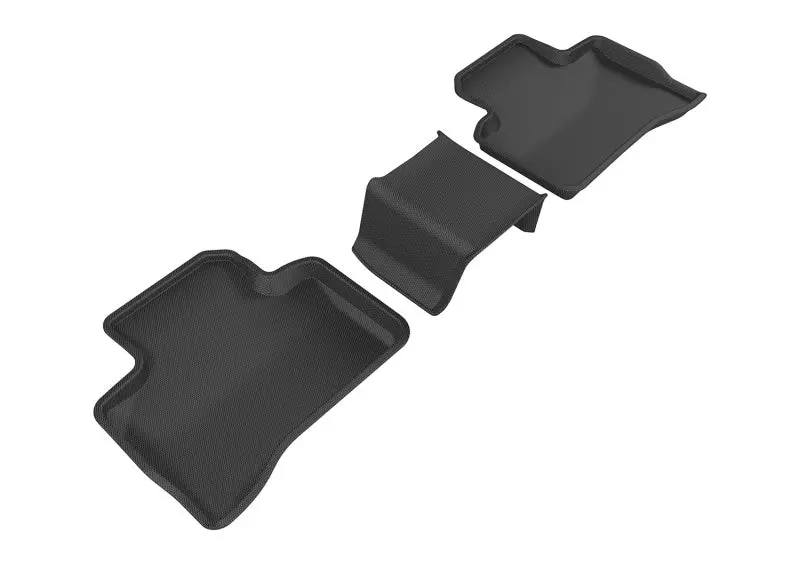 3D Maxpider 20162020 Mercedes-Benz Glc-Class X205 Kagu 2Nd Row Floormats - Black 1