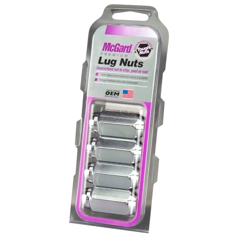Mcgard Hex Lug Nut (Cone Seat) M14x1.5 / 22Mm Hex / 1.945In. Length (4-Pack) - Chrome 1