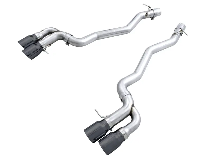 Awe Tuning 18-19 Bmw F90 M5 Track Edition Axle-Back Exhaust- Black Diamond Tips 1