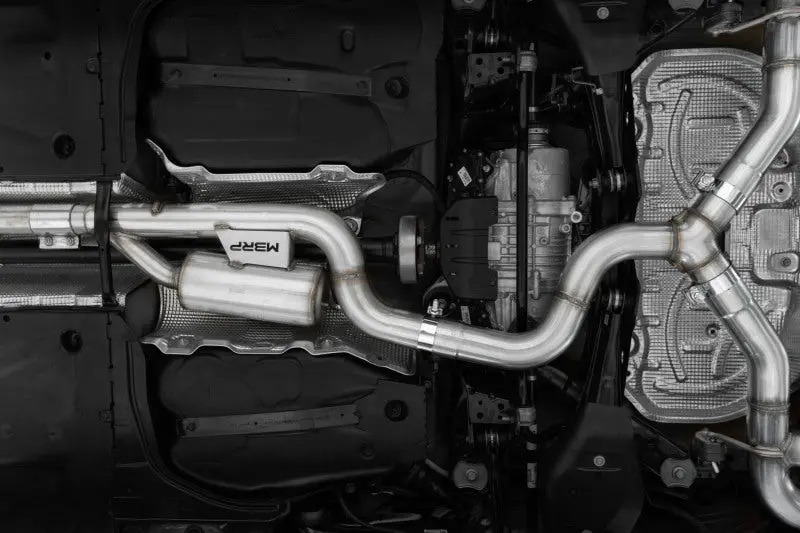 Mbrp 2022 Volkswagen Golf R Mk8 3In Cat-Back Quad Rear W/ Carbon Fiber Tips Valve Delete Exhaust 2