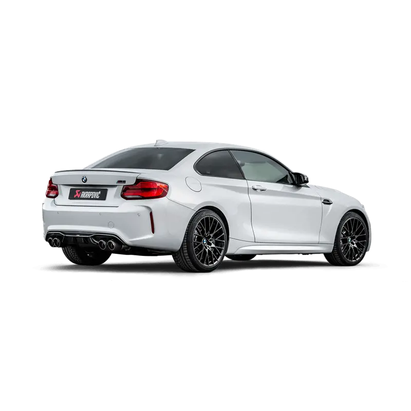 Akrapovic 2018+ Bmw M2 Competition/M2 Cs (F87n) Slip-On Line (Titanium) W/Carbon Fiber Tips 1