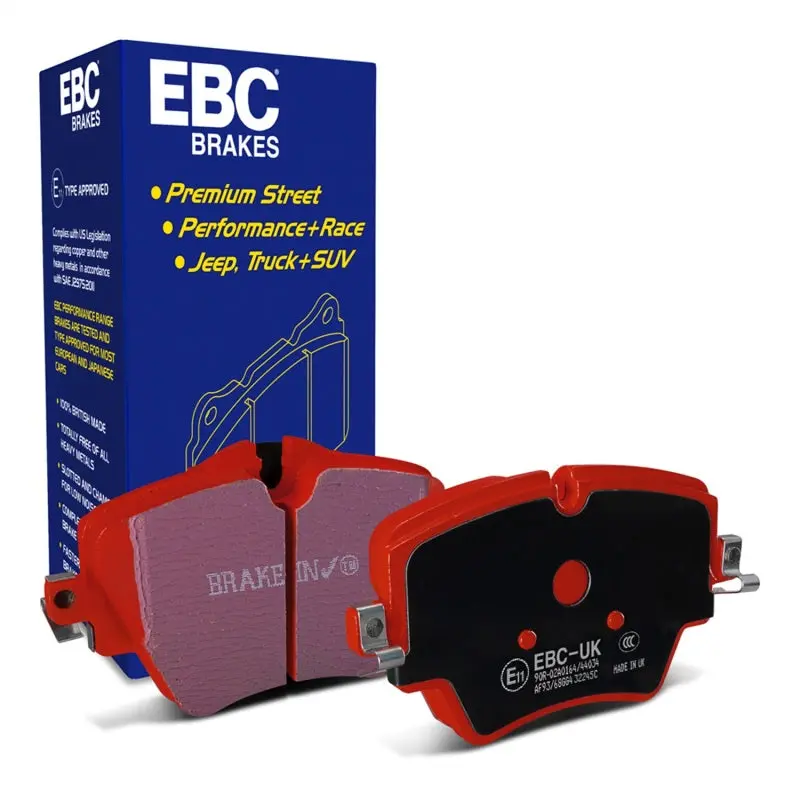 Ebc 2017+ Mini Cooper Countryman (F60) 1.5L Turbo Redstuff Front Brake Pads 1