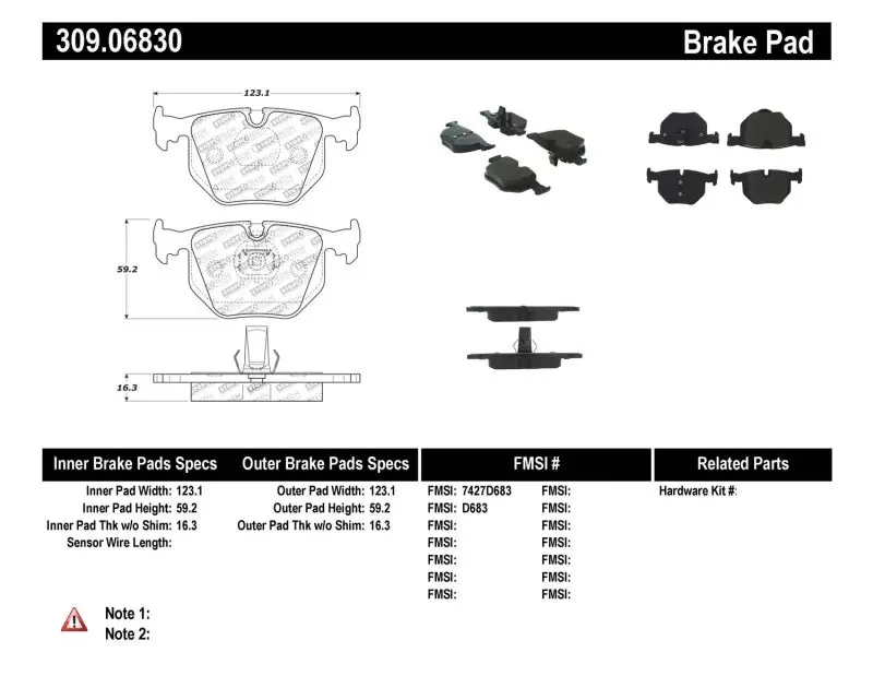 Stoptech Performance 01-07 Bmw M3 E46 / 00-04 M5 / 04-09 X3 / 00-06 X5 / 1/06-09 Z4 / 9/00-07 330 / 1