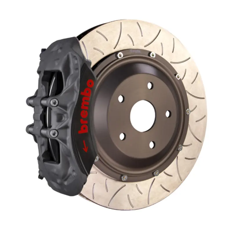 Brembo 97-04 Porsche Boxster S Pista Front Bbk 355X35x53a T3 2Pc Rotor Slotted - Clear Ha 1