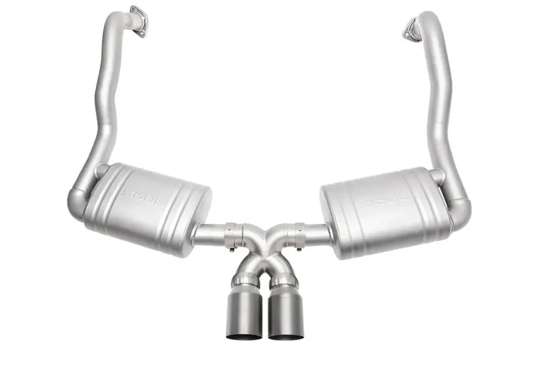 Soul 13-16 Porsche 981 Cayman / Boxster Performance Exhaust - Straight Cut Titanium Tips 1