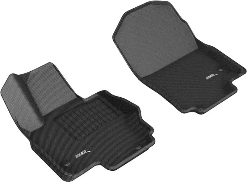 3D Maxpider 20-21 Mercedes Gls-Class (W/ Executive Rear Seat Package) Kagu 1St Row Floormats - Black 1