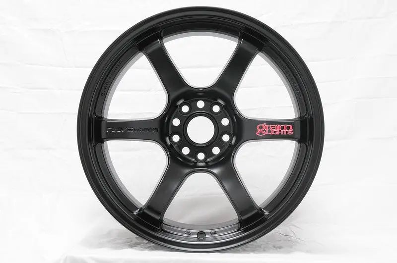 Gram Lights 57Dr 18X8.5 +37 5X114.3 Semi Gloss Black Wheel 1
