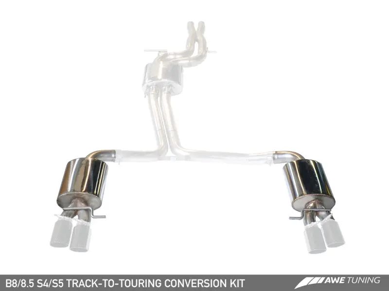 Awe Tuning 10-16 Audi S4 Quattro 3.0T (B8/8.5) Conversion Kit - Track To Touring (90Mm Tips) 1